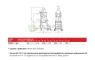 obrazek FARAONE Pomost / drabina magazynowa z elektrycznym podestem ładunkowym, 6 stopni, wys.rob. 3,26m PIK15 